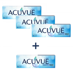 ACUVUE® OASYS MAX 1-Day 30 szt. 3 + 1 za 1 zł BC 8,5